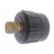 15mm - IBC Connector with Brass Compression Copper Pipe Fitting